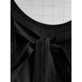 thumbnail image 4 of Vestido Mini Sin Mangas Con Lazo Y Volantes En Negro, 4 of 30