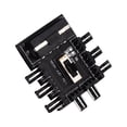 thumbnail image 3 of Computer Motherboard Fan Hub Cooler Splitter Connector Extension PC 12V 3pin 2 Level Speed Controller Adapter Regulator Large 4P Powered, 3 of 8