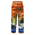 thumbnail image 4 of RUTAYY Men's Casual Pants 3D Gradient Print with Drawstring Belt Daily Wear Fashion Travel Trousers, 4 of 7