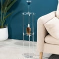 thumbnail image 3 of BQBQERT Modern Sturdy Acrylics Round End Table with Three Shelves Enhancing Home Accessory Decoration with Practicality, 3 of 8