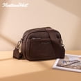 thumbnail image 5 of Montana West Small Crossbody Bags for Women Cow Print Purse Triple Zip Shoulder Handbags with Wide Strap, 5 of 8