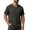 #Army Green, variant on Fanshiluo Men's V Neck Henley Short Sleeve T-Shirt, Solid Button Casual Top,Size:L,Big and Tall Men