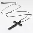 thumbnail image 3 of Cross Necklace for Men, Stainless Steel Cross Pendant Necklace for Men Women, 16-24 Inches Chain Cross Necklace, 3 of 8
