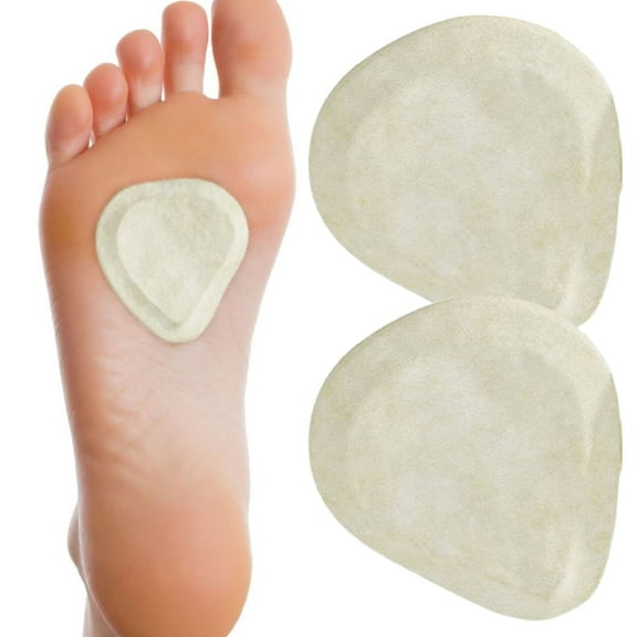 Metatarsal Felt Foot Pad - 2 Plastic Foot Cushions, Lightweight and Durable, 10x8x0.4in, Comfortable Shoe Insoles for Daily Use, Home or Travel, Christmas, Birthday Gift Easter, Makeup Organizers