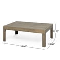 thumbnail image 3 of GDF Studio Allegra Outdoor Acacia Wood and Wicker Loveseat and Coffee Table Set with Cushions, Gray, Mixed Gray, Dark Gray, 3 of 13