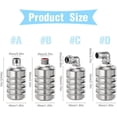 thumbnail image 2 of 304 Stainless Steel Fully Automatic Water Level Control Float Valve, 2 Pack Auto Shut Off Ball Mini Float Valve, Mini Float Ball Valve Water Level Controller for Water Tank (3/4'', Side Water Intake), 2 of 9