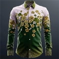 thumbnail image 3 of Líneas de camisas para hombres, pétalos de lujo de moda, casuales, suaves y cómodos, patrón de alta definición, nuevas blusas para hombres., 3 of 5