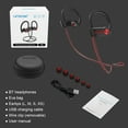 thumbnail image 6 of LETSCOM U8I Bluetooth Headphones V5.0 IPX7 Waterproof, HiFi Bass Stereo Sweatproof Earbuds, 6 of 7