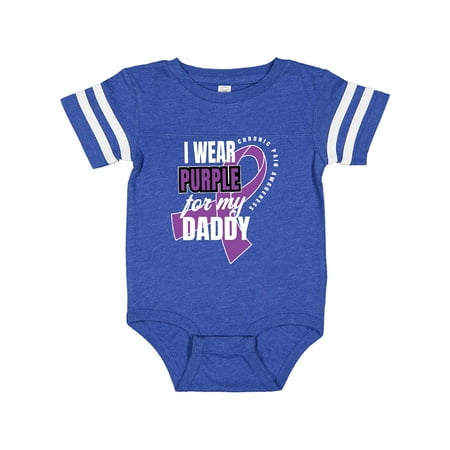 

Inktastic Chronic Pain I Wear Purple For My Daddy Gift Baby Boy or Baby Girl Bodysuit