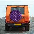thumbnail image 6 of Susaid Purple Mardi Gras Print Tire Covers,Waterproof Anti-UV Snow Sun Rain Tire Covers for RV,Truck, SUV, Trailer, Camper-15 inch, 6 of 6