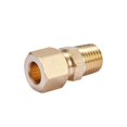 thumbnail image 5 of ZKZX Conector de tubo de compresión de latón, adaptador de acoplamiento recto, tubo de 3/8 pulgadas OD x conector macho NPT de 1/4 pulgadas, 5 piezas (compresión de 3/8 pulgadas OD x 1/4 pulgadas NPT, 5 of 5