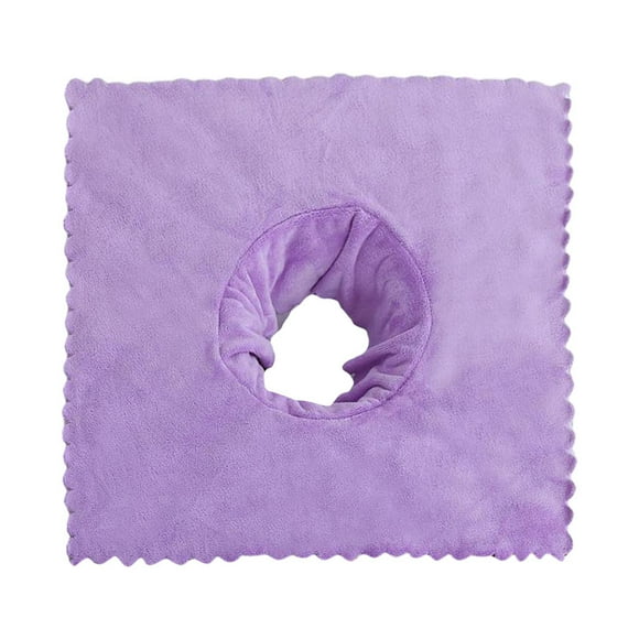 Baohd Massage Table Sheet Covers with Face Hole 40x40cm Breath for Massage Bed Light Violet