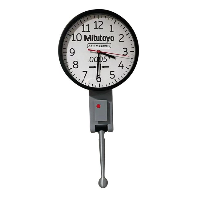 Wtosuhe Reloj de pared con indicador de dial de 8 pulgadas, gran regalo para ingenieros mecánicos, reloj de pared con dial