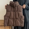thumbnail image 2 of Bovxnpu Girls Puffer Vests Kids Sleeveless Zip Padded Warm Winter Vests Coat Outfits, 2 of 6