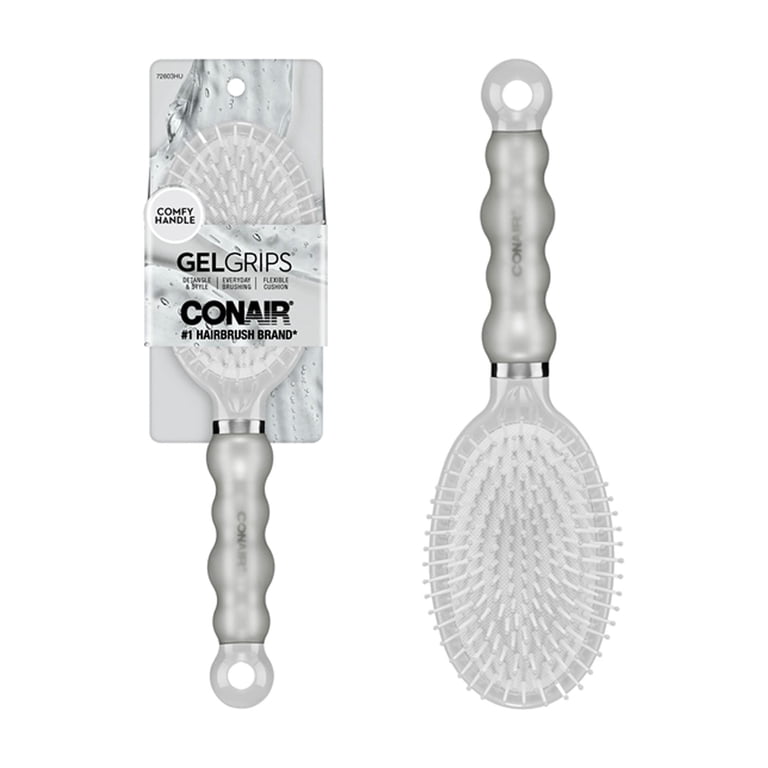 Conair Gel Grip Flexible Paddle Brush, Nylon Bristle, Cushion Conair Gel Grip Flexible Paddle Brush, Nylon Bristle, Cushion