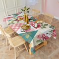 thumbnail image 3 of Pioneer Flower Floral Print Pattern Rectangle Tablecloth 60"x120",Waterproof Polyester Rectangle Table Cloth, Wipeable Spillproof Polyester Tablecloth for Dining, Camping, Indoor and Outdoor, 3 of 6