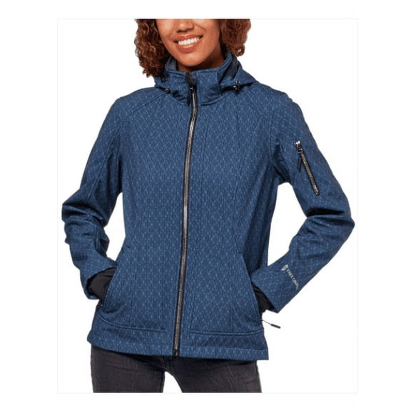 FREE COUNTRY WOMENS SUPER SOFTSHELL JACKET, URBAN NAVY, LARGE