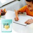 thumbnail image 4 of YIMWNYI Heart-Shaped Rotating Pencil Sharpener, Double Hole Design with Transparent Tape Cover, Durable and Easy to Use for Regular and Thick Pencils, Ideal for Desk or Portable Use, 4 of 4