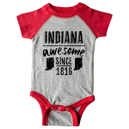 

Inktastic Indiana Awesome Since 1816 Gift Baby Boy or Baby Girl Bodysuit