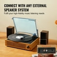 thumbnail image 4 of KFFKFF Vinyl Record Player with 3-Speed, Turntable & Belt-Driven with Integrated 3W Speaker and Magnetic Cartridge. Offers Bluetooth, Aux, RCA Outputs for 7, 10, 12-inch Records., 4 of 9