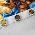 thumbnail image 4 of jejeloiu Wild Deer Moose Black Out Curtains,Jungle Animal Curtains Pack of 2 (42x63 Each),Blue Flower Bowtie Bedroom Curtains For Children,Super Cozy Room Decor, 4 of 6