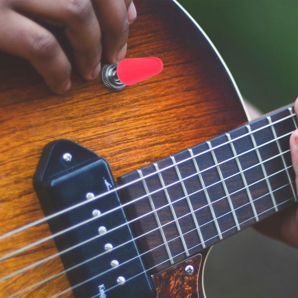 WEUVEB 2Ud Tapa De Interruptor Para Guitarra Con Rosca Color Rojo Resistente Y Compacta