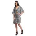 thumbnail image 3 of Moomaya Robe Courte de Caftan de Plage, Robe de Couverture Imprimée, Kaftan pour Femmes, Tenue de Plage, Couverture, 3 of 4