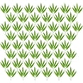 thumbnail image 1 of 50 piezas de hojas de bambú simuladas, ramas de bambú, ramas falsas, decoración del hogar, adorno para el restaurante de la oficina en casa (verde claro), 1 of 7