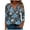 Multicolor Plus Size Blouse for Women_y, variant on CYMMPU Floral Printed 3/4 Sleeve Spring Tops V Neck Summer Fashion Shirts Tunic Tops Loose Fit Blouses for Women Dressy Casual Business Elegant Work Topss XXXXL