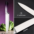 thumbnail image 4 of MDHAND 9-Piece Purple Gradient Handle Knife Set, 5 Stainless Steel Knives with Block, Sharpening Rod, Scissors and Peeler, for Home Kitchen, 4 of 8