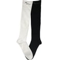 thumbnail image 2 of 4 Pair (2 Black & 2 White) Extra Soft Small/Medium Compression Socks, Moderate/Medium Graduated Compression 15-20 mmHg. Therapeutic, Occupational, Travel & Flight Knee-High Hosiery for Women and Men., 2 of 2
