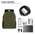 thumbnail image 6 of Fuzoiu Red Snake Print Laptop Backpack,Work Business Backpacks, Large Capacity Nurse Bag College Bookbag for School, Waterproof Casual Daypack for Travel, 6 of 8