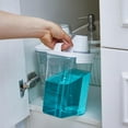 thumbnail image 3 of Tatuo 3 Pack Laundry Detergent Dispenser 61 oz Clear Liquid Container with 6 Removable Labels, Fabric Softener Pet Plastic Detergent Dispenser for Laundry Room Organization and Storage, 3 of 7