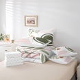 thumbnail image 6 of Castle Fairy Minimalism Stripes Bedding Comforter Set,Tree Leaves King Bedding Sets, 6 of 8