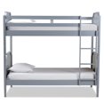 thumbnail image 2 of Baxton Studio Mariana Twin Size Grey Finished Wood Bunk Bed, 2 of 7