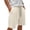 (Casual 121)Beige, variant on Mens Summer Shorts Casual Breeches Fashion Solid Color Sporty Elastic Waist Pocket Fitness Training Short Pants Plus Size