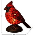 thumbnail image 6 of Ployzin Sheremart Cardinal Lamp Stained Glass, Olygee/Pubyfun Resin Cardinalis Night Light Christmas Decorations, Red Bird Cardinalis Night Warm Memorial Light for Christmas Decor, Home,Office(1pcs), 6 of 7