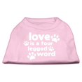 thumbnail image 1 of Love Is A Four Leg Word Screen Print Shirt Light Pink Lg (14), 1 of 1