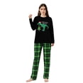 thumbnail image 2 of LuLiaMenton Christmas Pajamas Christmas Tree Rex Dinosaur Plaid Pjs Set, Men 3XL, 2 of 5