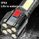 thumbnail image 4 of Linterna LED de cinco explosiones para camping y senderismo, superbrillante, recargable, para camping, lámpara de mesa, iluminación exterior, linternas tácticas., 4 of 9