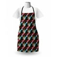 thumbnail image 3 of Abstract Apron, Vibrant Rectangles Traditional Polka Dots Design Surrealism Inspired Geometric, Unisex Kitchen Bib with Adjustable Neck for Cooking Gardening, Adult Size, Multicolor, by Ambesonne, 3 of 4