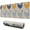 Light Gray Chicken, variant on Long Mouse Pads for Desk,White Chicken Folk Pattern Desk Mats on Top Of Desks, Desk Mouse Pad Extra Large with 3mm Non-Slip Base and Stitched Edge for Gaming,Office,Work,Home 47.3x23.6in