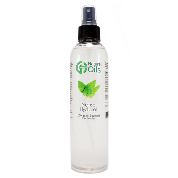 Melissa Hydrosol - 8 fl oz - Clear Plastic Bottle w/ Black Spray Cap - GreenHealth