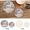 thumbnail image 4 of SKYSONIC 2Pcs Coastal Sea Theme Pot Holders Trivets, Sailboat Starfish Cotton Thread Weave Trivet Heat Resistant Mats Pot Teapot Protection Table Decorative, 4 of 7