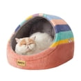 thumbnail image 1 of Cueva Cama para Gatos Jiupety Linda para Gatos de Interior con Base Antideslizante, 1 of 7