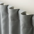 thumbnail image 6 of TOWN & COUNTRY LUXE Davos Solid Linen Texture Indoor Curtains, 100% Blackout with Energy Efficient Lining, Back Tab/Rod Pocket Top, 2-Pack Set, Grey, 50"x96", 6 of 12
