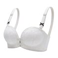 thumbnail image 3 of WHEANG Bras for Women No Underwire Push Up Bra for Small Bust Women's Front Closure Wireless Bra Side Support Anti‑Sagging Comfort Everyday Bra Size L White, 3 of 4