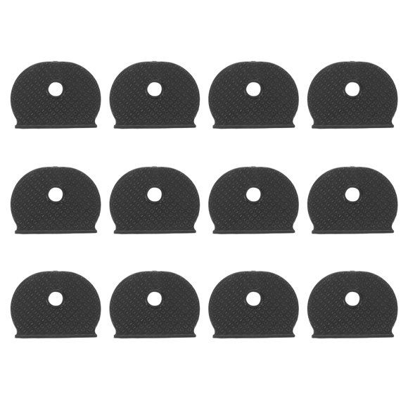 HAMPPLIES 60Ud Cubiertas De Llaves De Silicona Resistente Protectoras Y Identificadoras En Negro