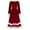 Christmas Dress Red 347, variant on Adeawade Christmas Dresses For Women 2025 Ladies Dress Fancy Santa Velvet Outfit Dress Xmas Dress Long Sleeve Winter Round Neck Cartoon Prints Dresses Temperament Clothes Red L