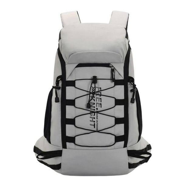 Mochila de senderismo resistente, impermeable, ligera, plegable, grande, para deportes Gris